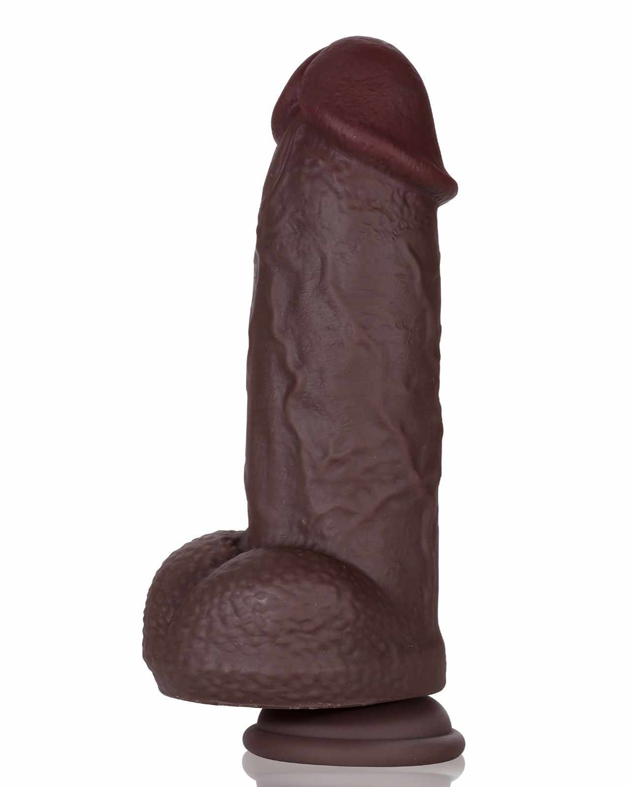 Allen 8.6 Inch Ultra Thick Dildo Silicone Most Realistic Dildo GSpot Dildo - RealCocks