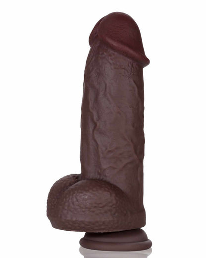 Allen 8.6 Inch Ultra Thick Dildo Silicone Most Realistic Dildo GSpot Dildo - RealCocks