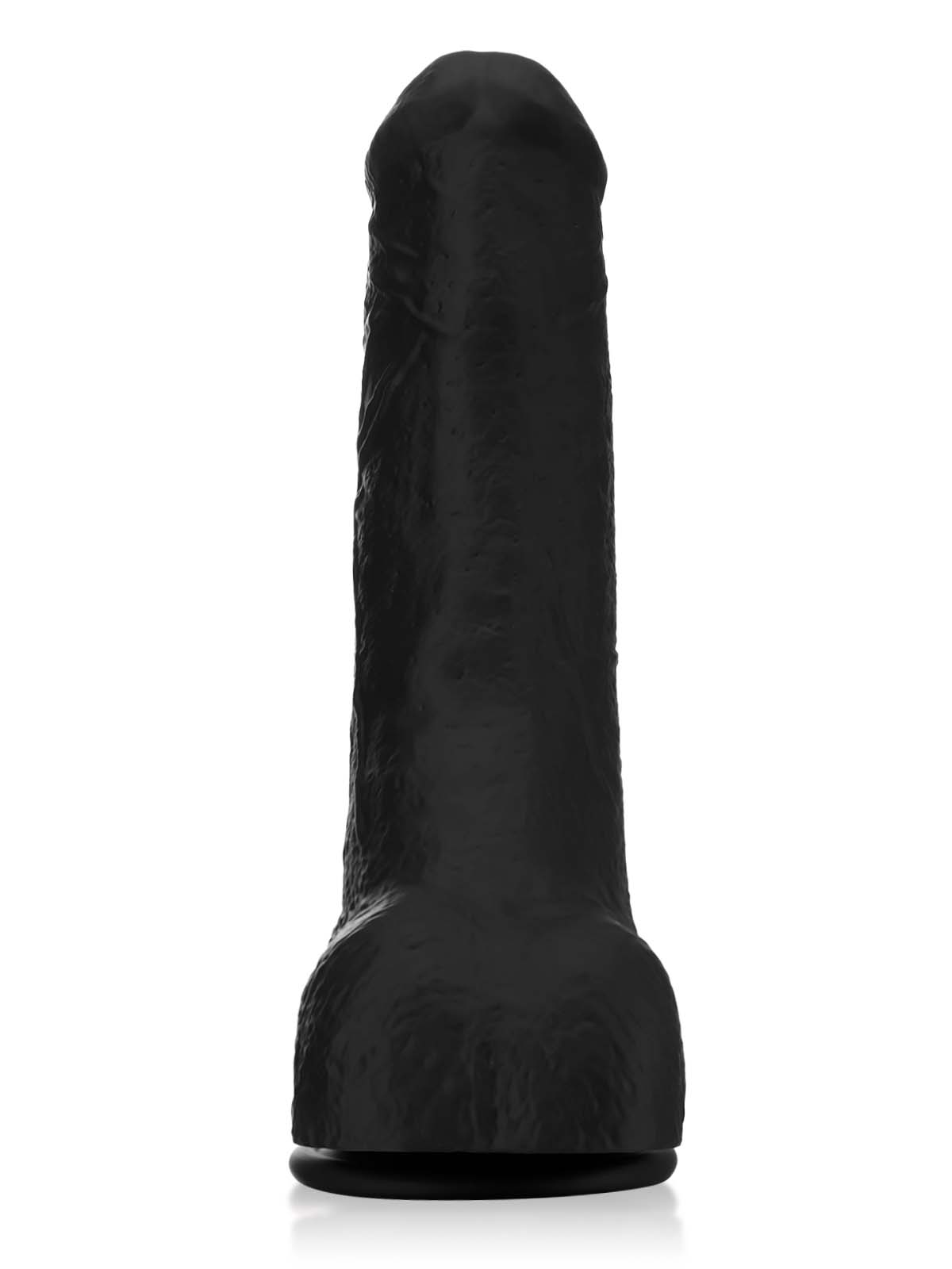Jason 10" X 2" Luv BBC Black Soft Thick Curved Realistic Dildo - RealCocks