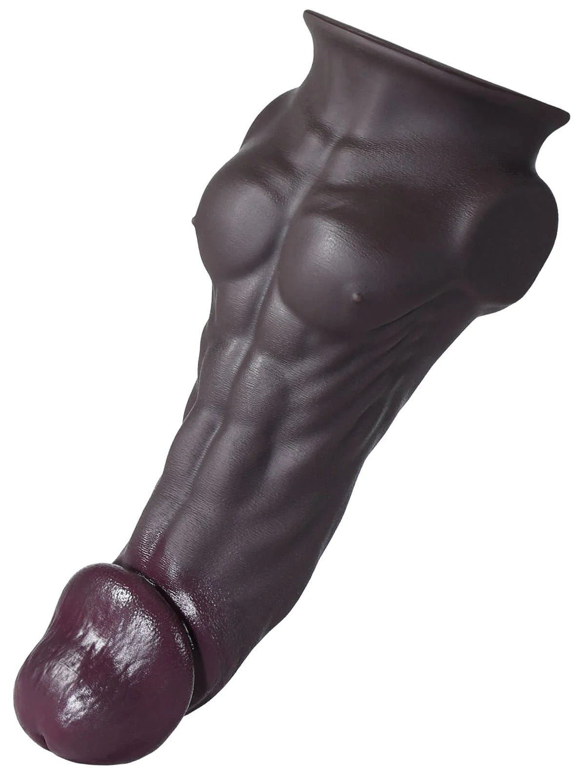 Brad 9" X 1.9" M Size Sexy Massive Black Dildo Muscle Cock - RealCocks