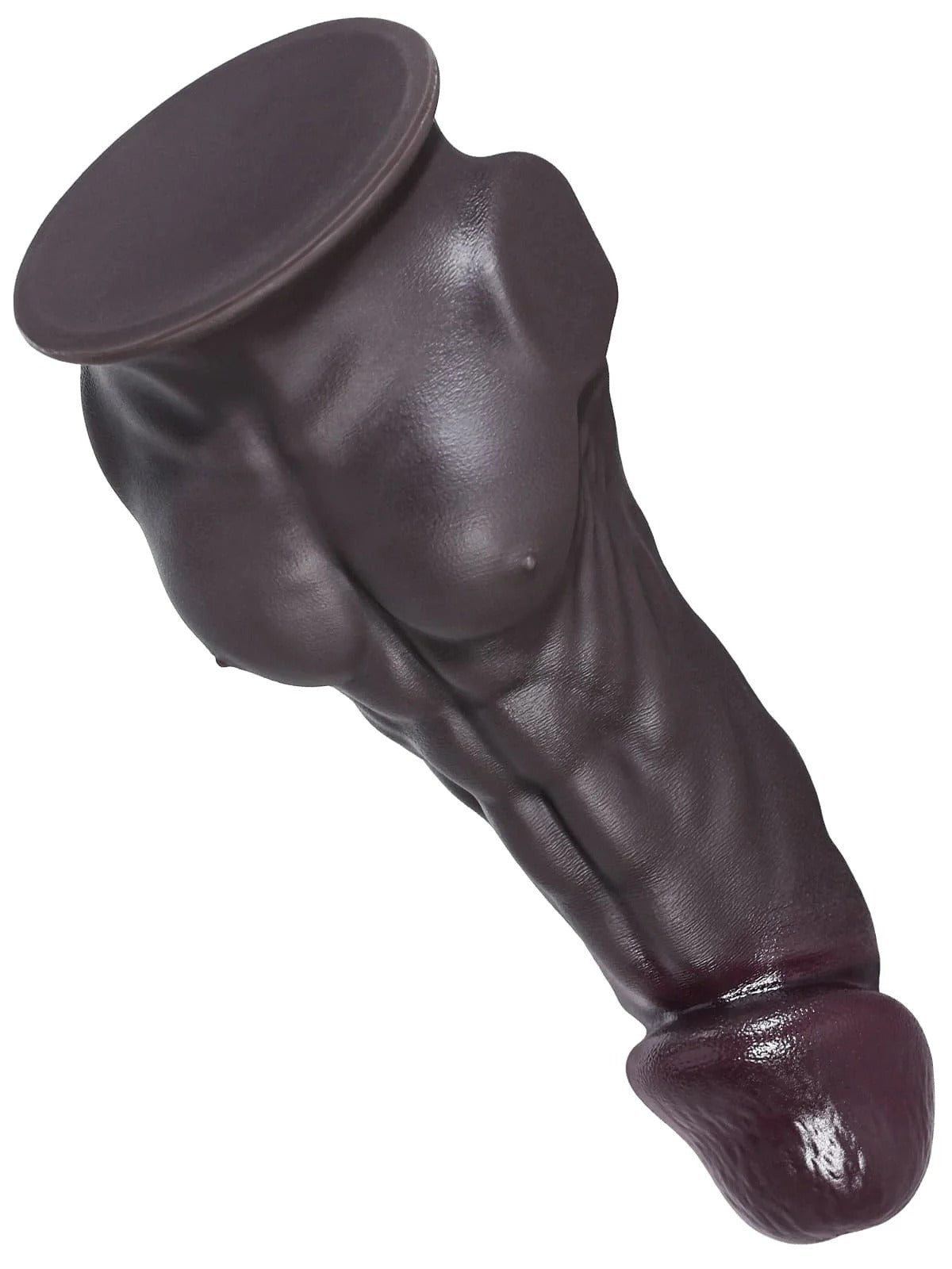 Brad 9" X 1.9" M Size Sexy Massive Black Dildo Muscle Cock - RealCocks