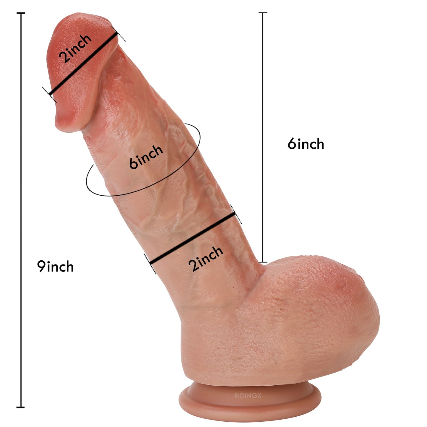 Bunny 9 inch Most Realistic Dildo Real Glan Lifelike Vein Dildo - RealCocks