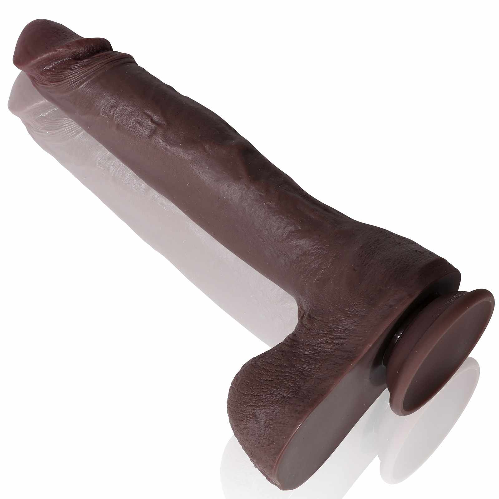 Alex Black 10Inch Realistic Huge Black Dildo & Lifelike Black Skin - RealCocks