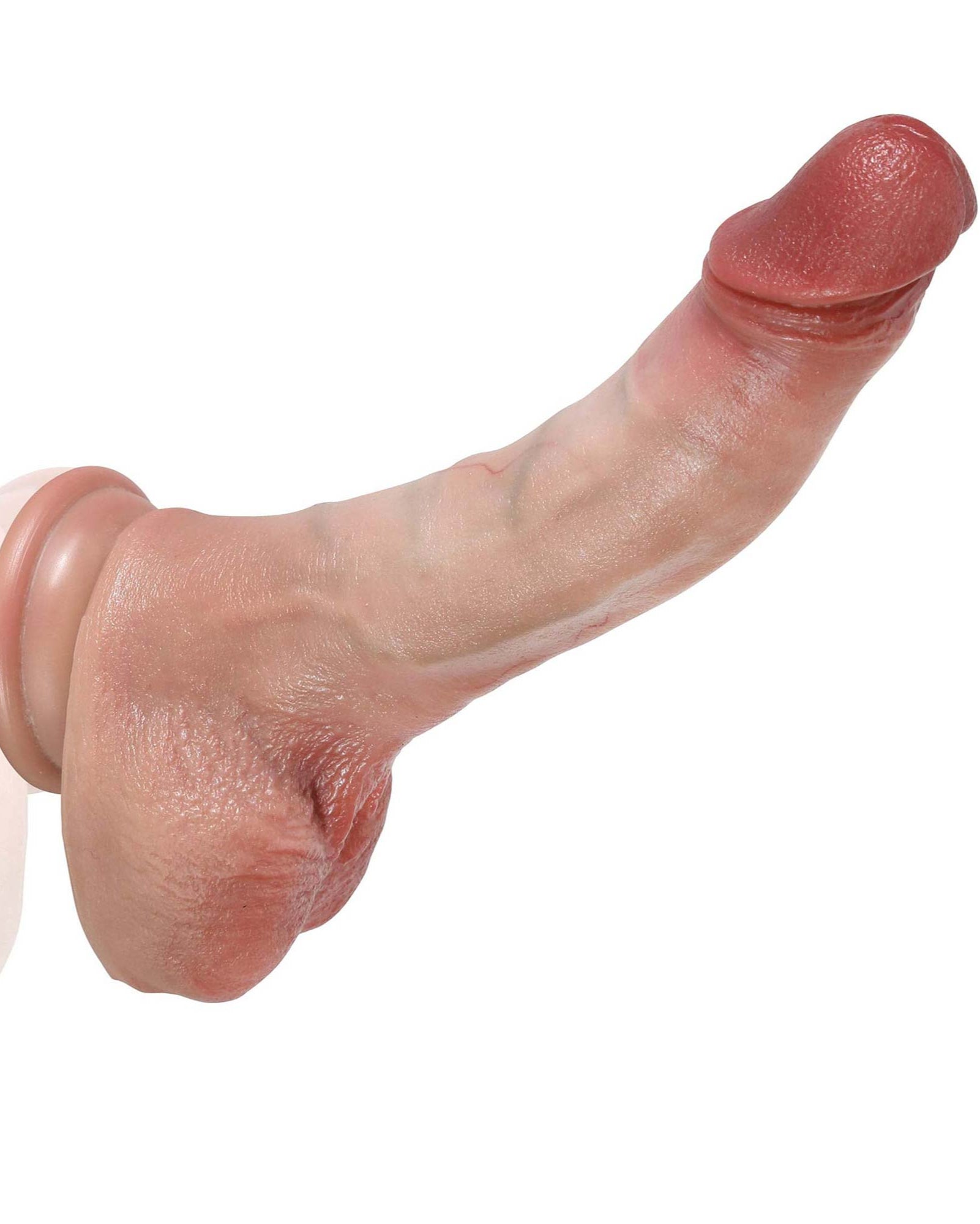 [BestSeller] Curvy 7.9 inch Flexible Hyper Realistic Dildo With Movable Keel - RealCocks