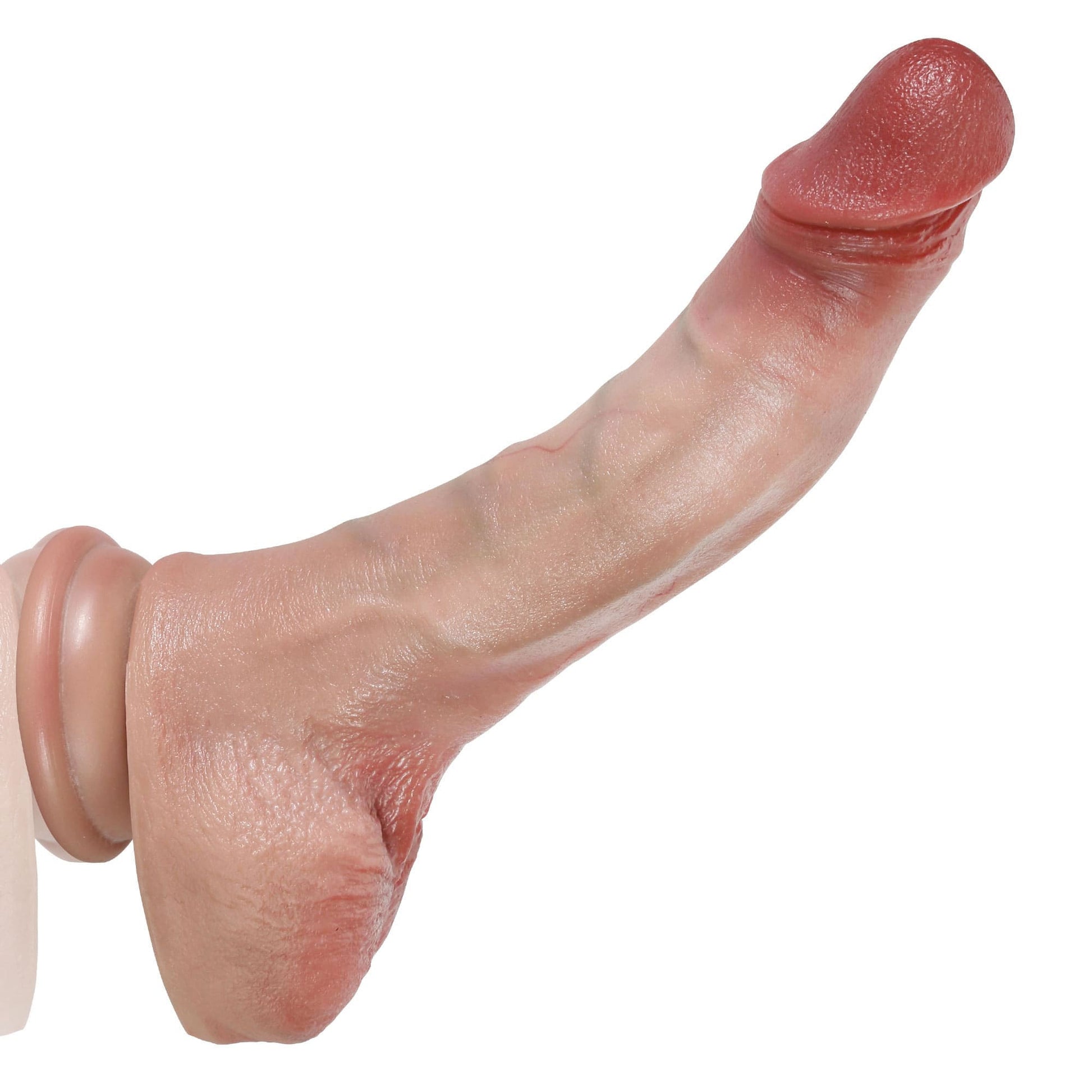 [BestSeller] Curvy 7.9 inch Flexible Hyper Realistic Dildo With Movable Keel - RealCocks