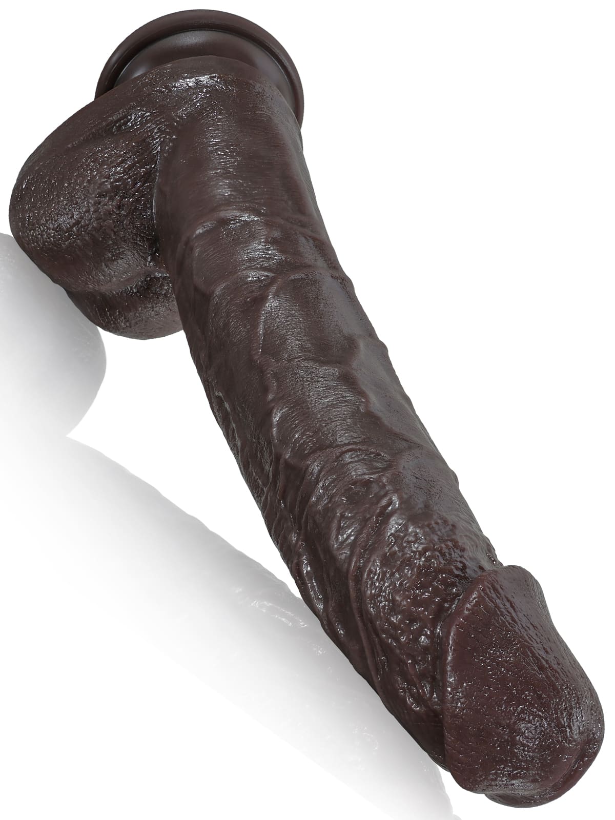 Doctor 10" x 1.6" Huge Black Dual Density Dildo - RealCocks