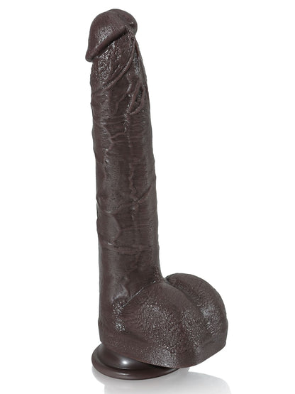 Doctor 10" x 1.6" Huge Black Dual Density Dildo - RealCocks