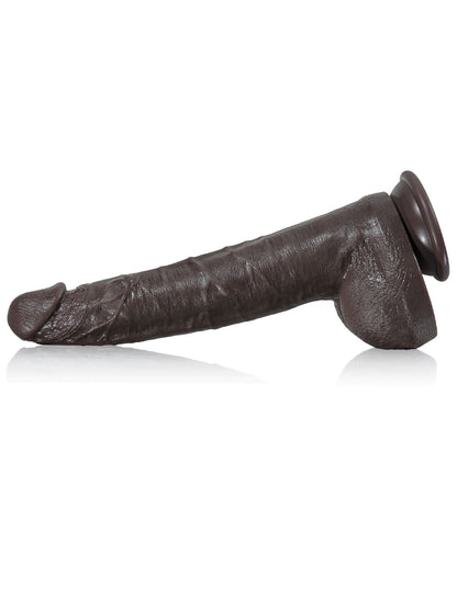 Doctor 10" x 1.6" Huge Black Dual Density Dildo - RealCocks