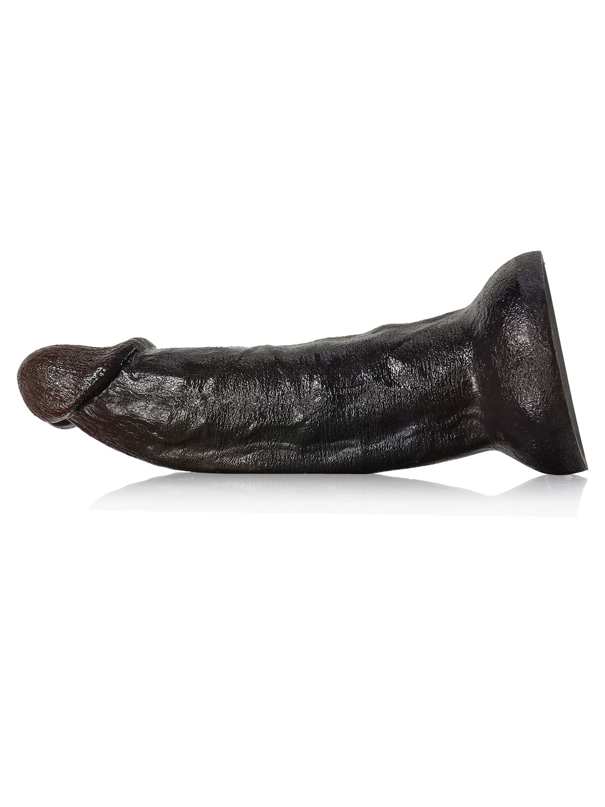 Fisher 8" X 1.9" Black Curved Dildo G Spot Realistic Dildo No Balls (L Size） - RealCocks