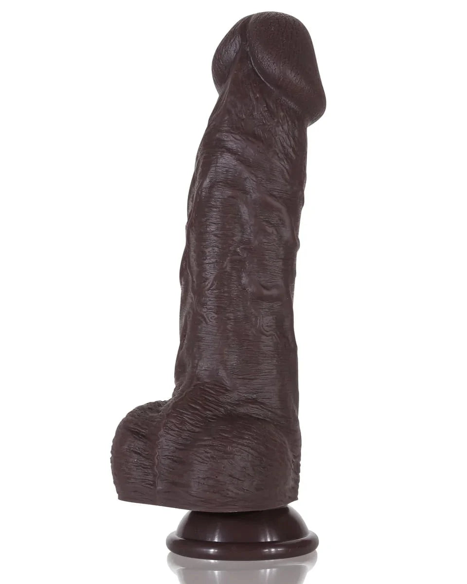 Gáby 9.6inch Black Thick Realistic Dildo Ultra Thick Big Anal Dildo - RealCocks