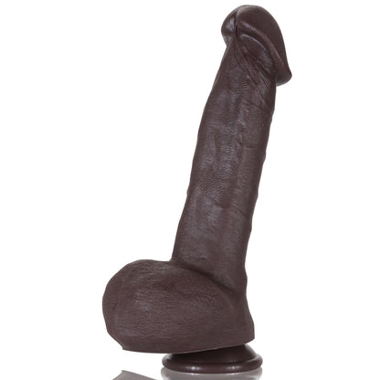 G63 11in Big Black Realistic G Spot Dildo With XL Glan Pleasure Anal Dildo - RealCocks
