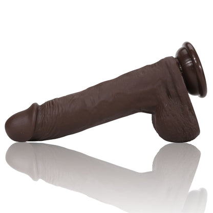 Joey Mlls 8.5 inch Black Dildo Remote Control 3 Modes Thrusting Realistic Dildo | 5 Modes Vibrator & Heated - RealCocks