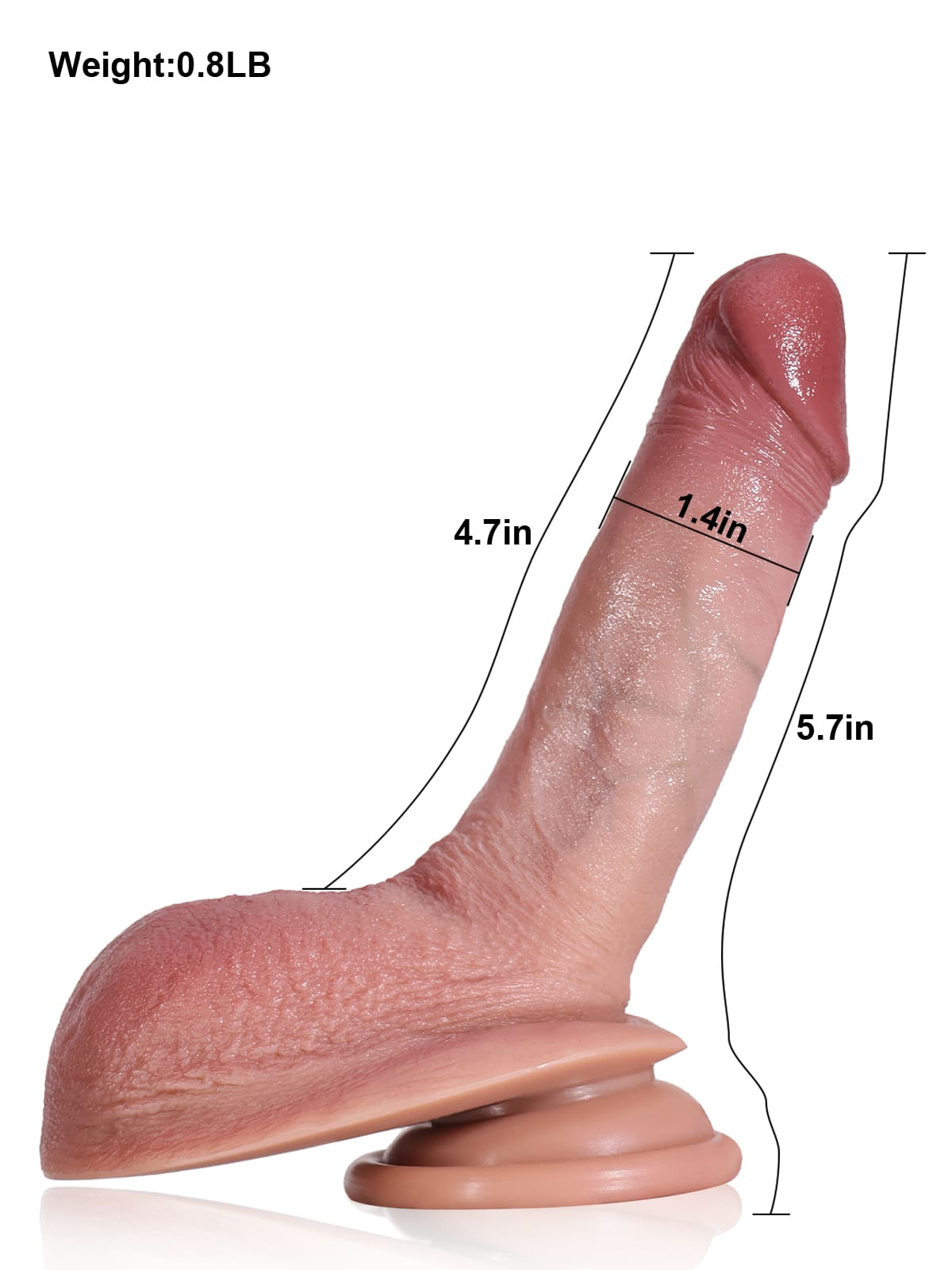 Julian 5.7" x 1.4" Flesh So Small Soft Thin Beginner Dildo - RealCocks