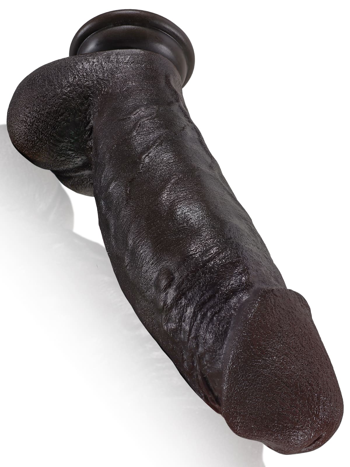 Kimi 8.6" x 2.2" Realistic Soft Black Like Thick Short Fat Dildo - RealCocks