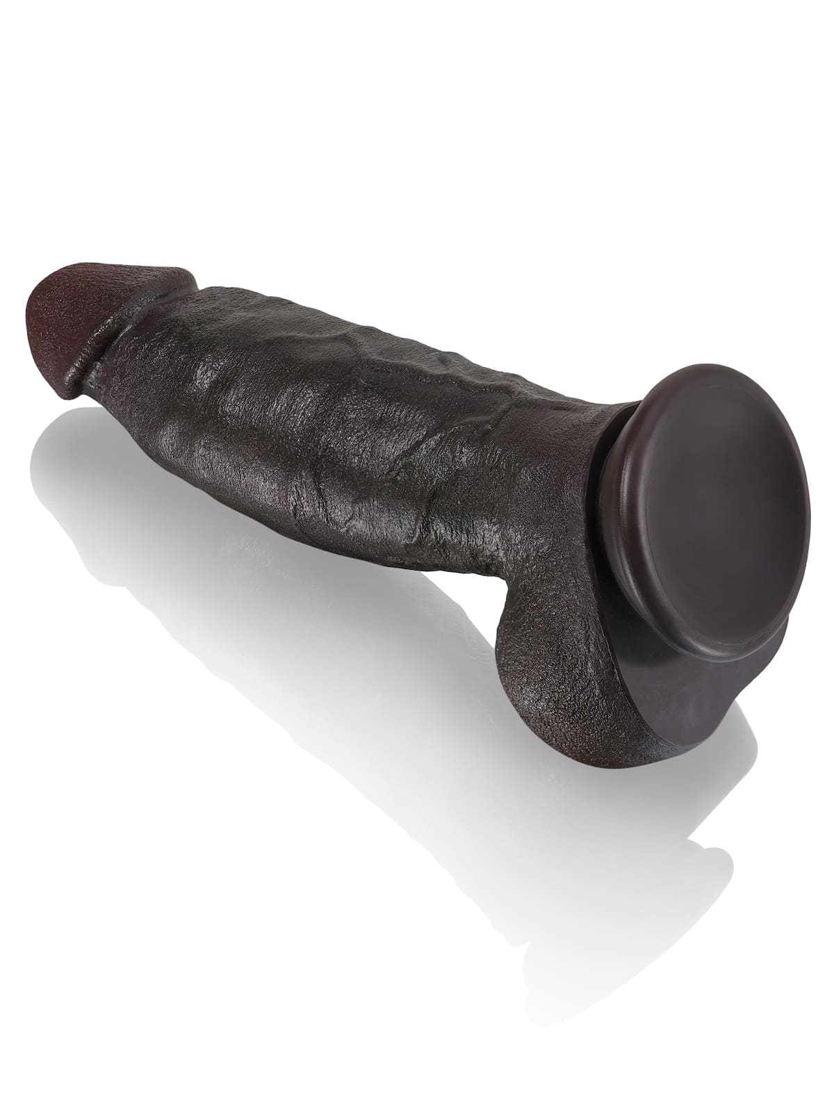 Kimi 8.6" x 2.2" Realistic Soft Black Like Thick Short Fat Dildo - RealCocks