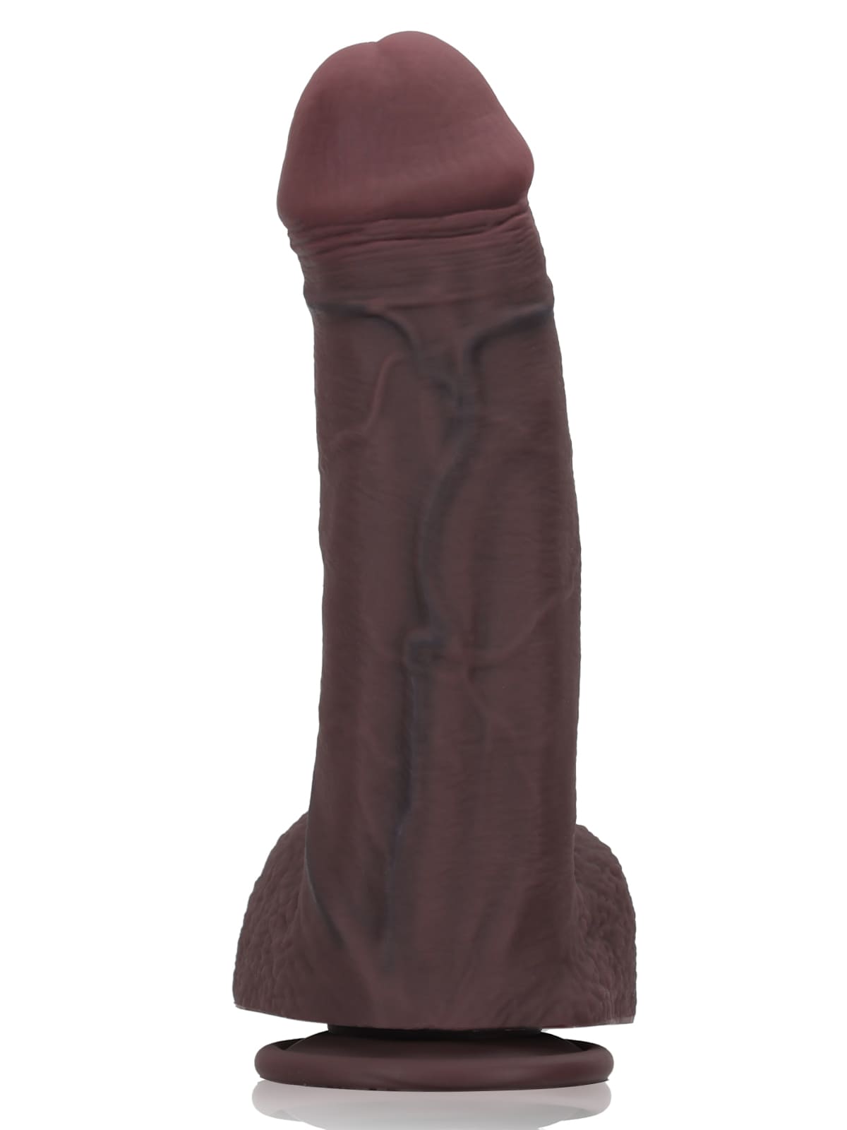Martin 9" X 2.1" Real Feel Thick Realistic Black Cock Dildo - RealCocks