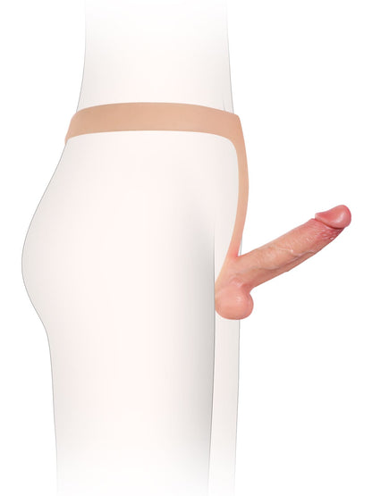 Nathan Flesh Realistic Silicone Strapped Dirty Penis, Sexy Thong Style - with 5.9" x 1.6" Dildo - RealCocks