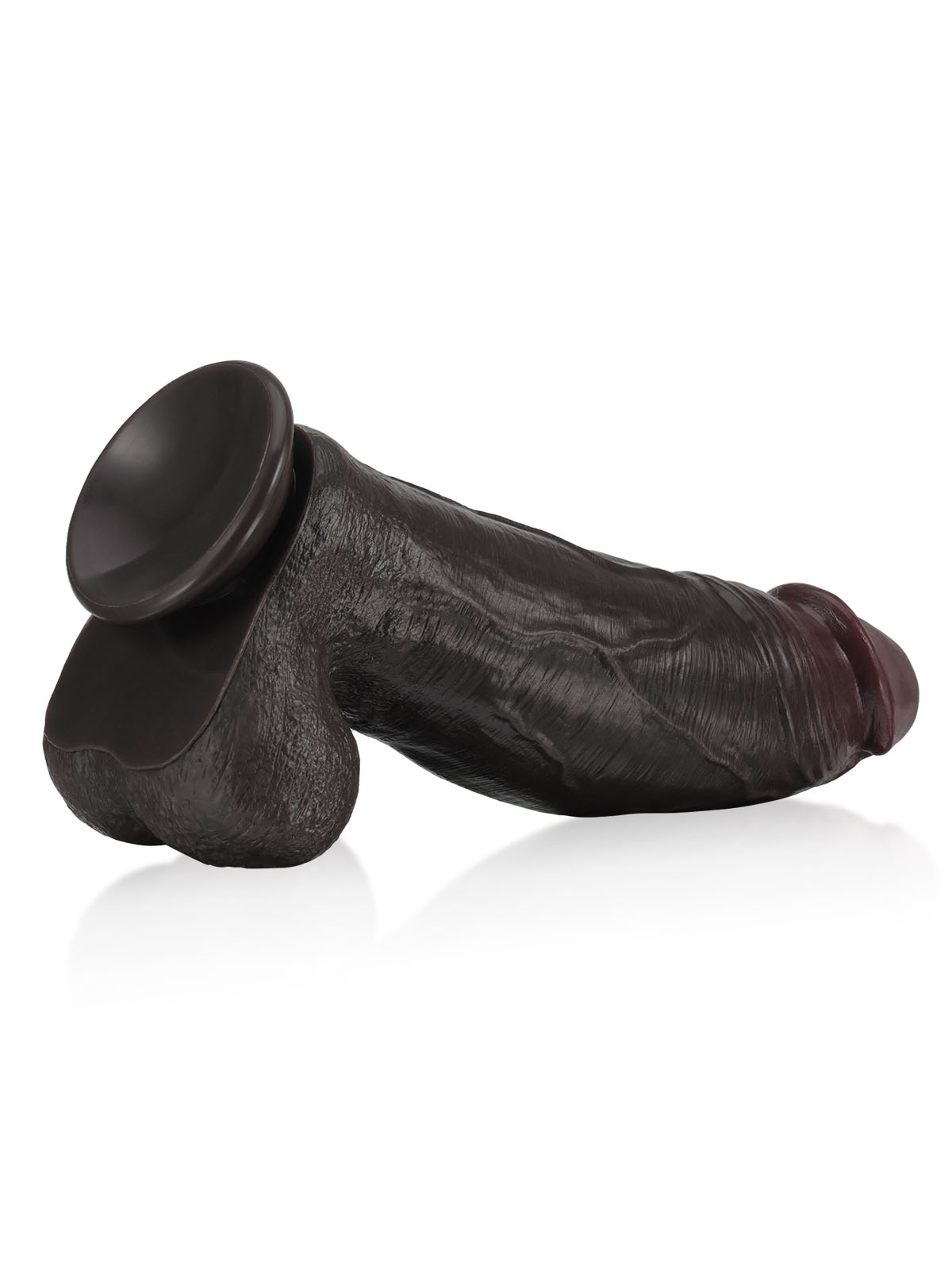 Zeus  11" x 3"  BBC Black Strong Extra Huge Thick Dual Density Dildo - RealCocks