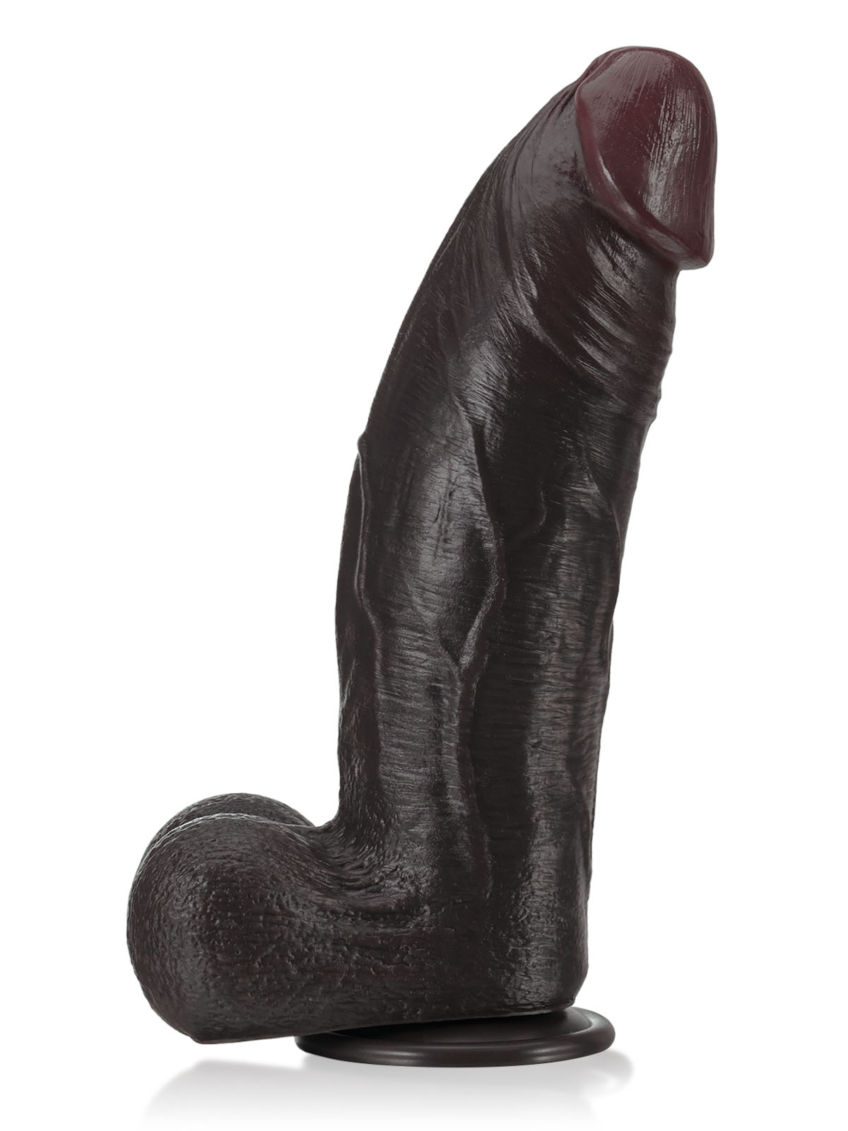 Zeus  11" x 3"  BBC Black Strong Extra Huge Thick Dual Density Dildo - RealCocks