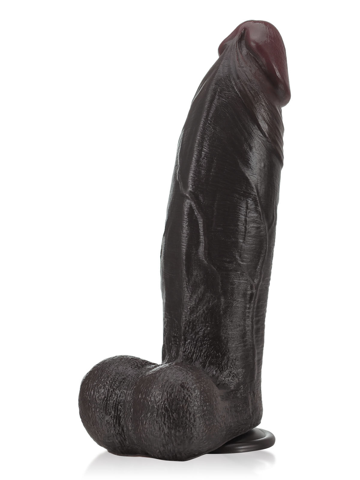 Zeus  11" x 3"  BBC Black Strong Extra Huge Thick Dual Density Dildo - RealCocks
