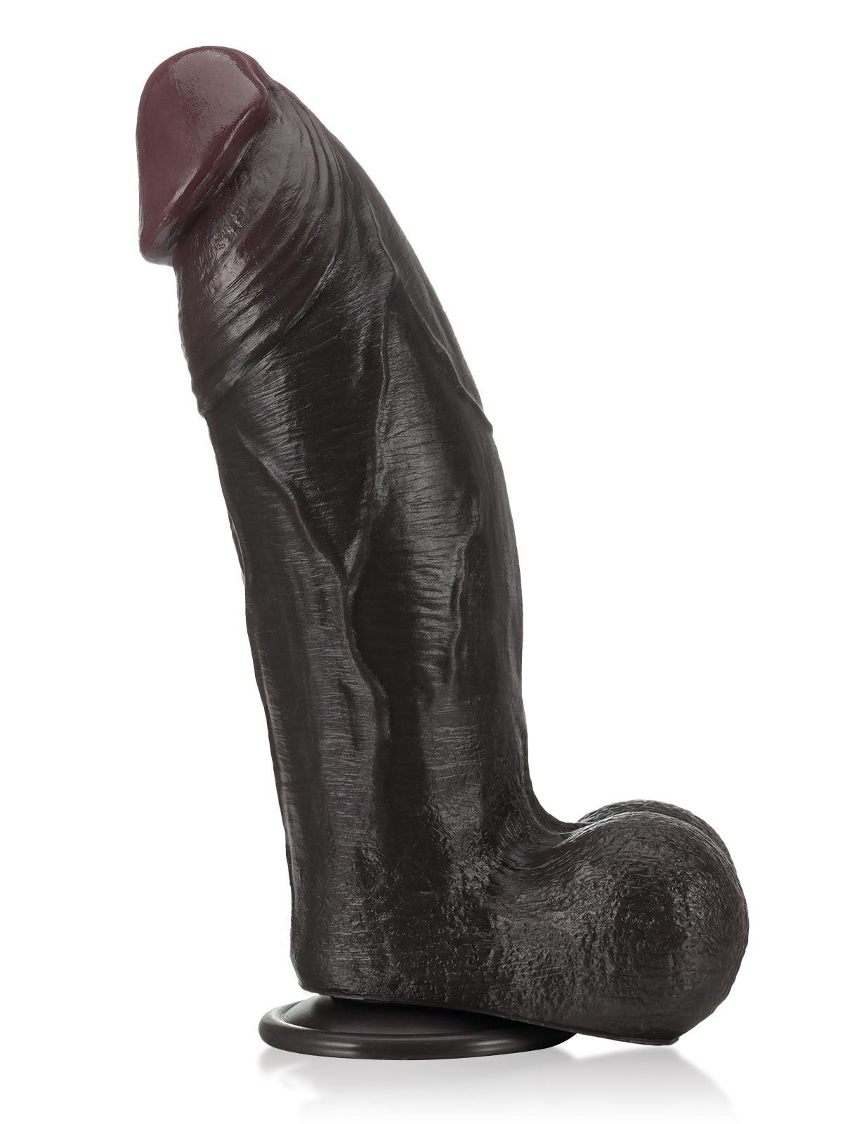 Zeus  11" x 3"  BBC Black Strong Extra Huge Thick Dual Density Dildo - RealCocks