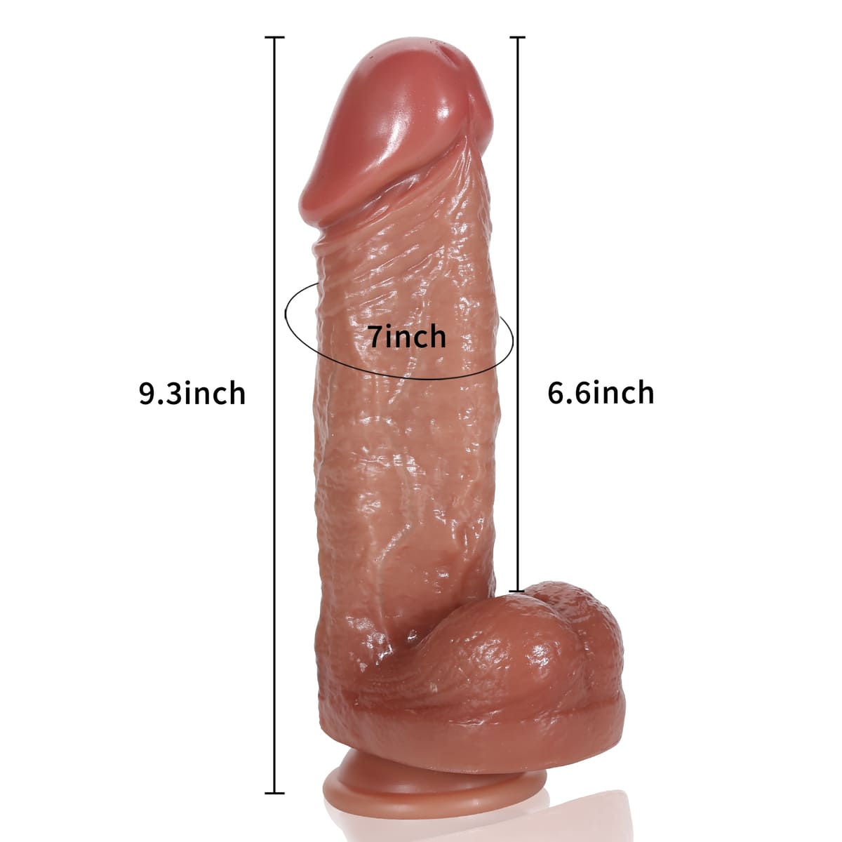 Henry 9.3 Inch Huge Thick 3 Modes Thrusting Dildo Machine & 9 Modes Vibrating - RealCocks
