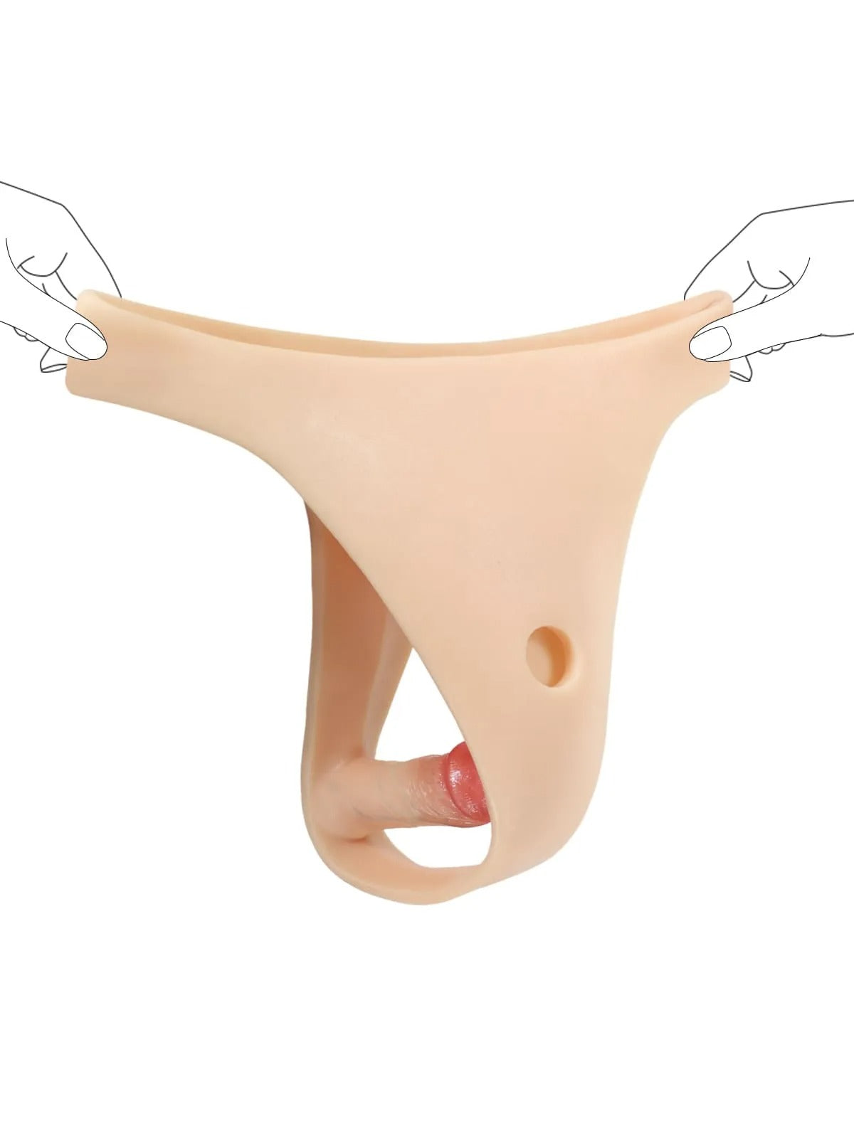 Realcock Silicone Strap-On with Vibrating Anal Dildo for enhanced pleasure and intimate experiences