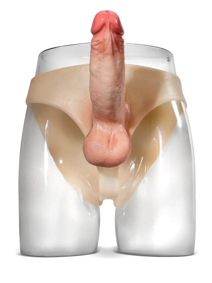 Realcock Silicone Strap On With Solid Dildo & Moving Balls Realistic Lesbian Sex Toys for pleasure seekers