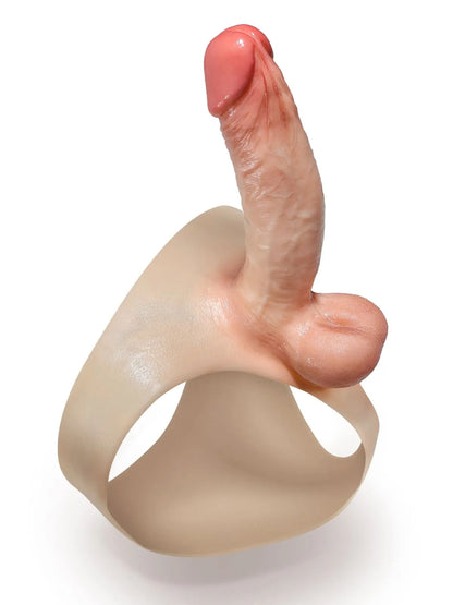 Realcock Silicone Strap On With Solid Dildo & Moving Balls Realistic Lesbian Sex Toys designed for pleasure.