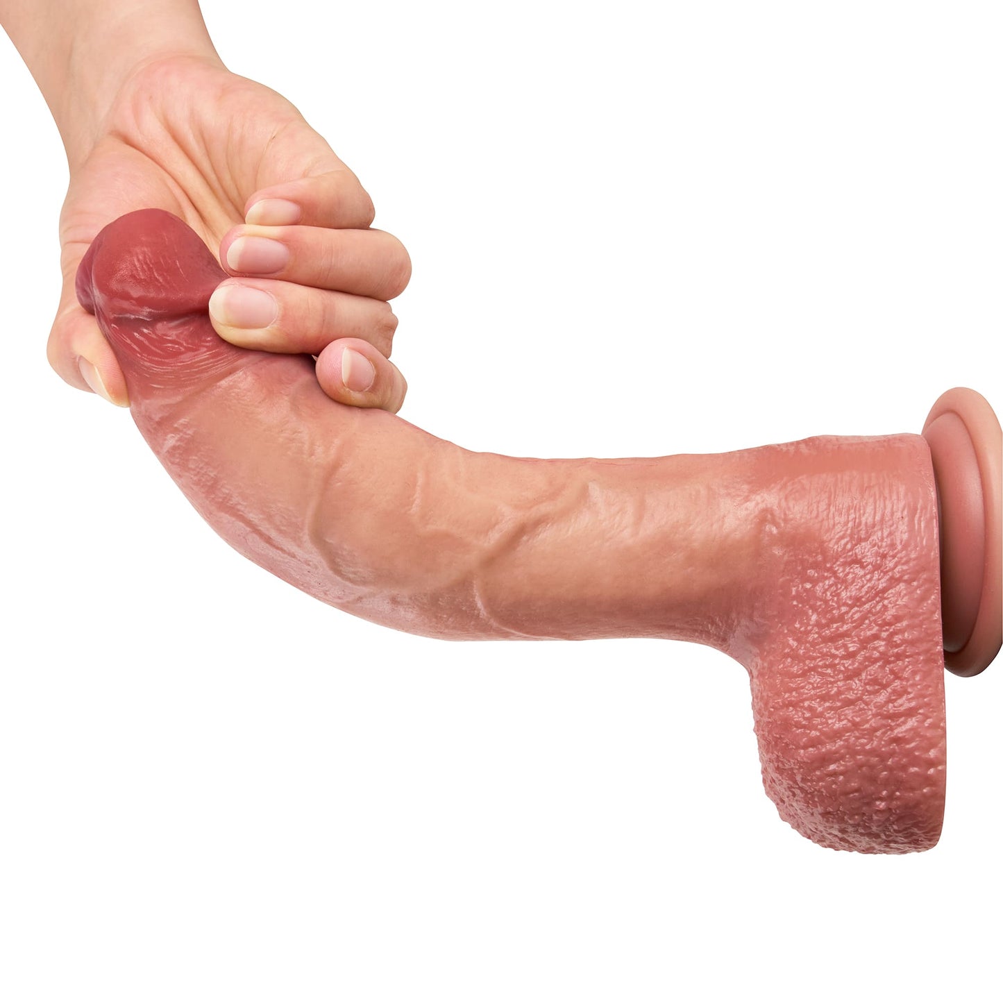 Rex 9 inch Real Feel Realistic Dildo & Soft Glan Realism Penetration - RealCocks